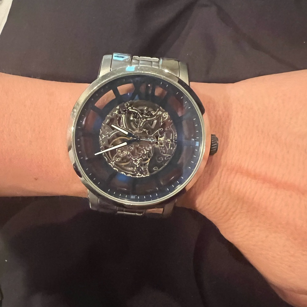 Kenneth Cole oversized skeleton transparent